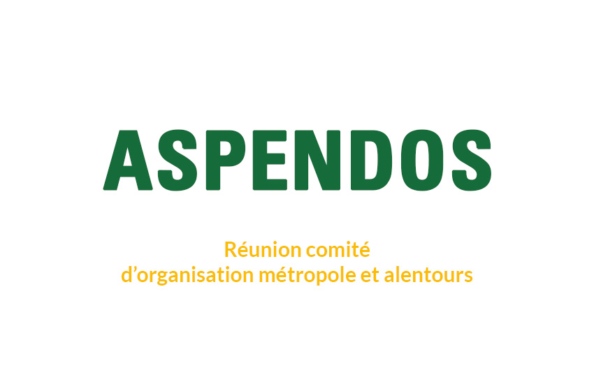 Compte rendu du comité d'organisation métropole et alentours