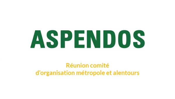 Compte rendu du comité d'organisation métropole et alentours