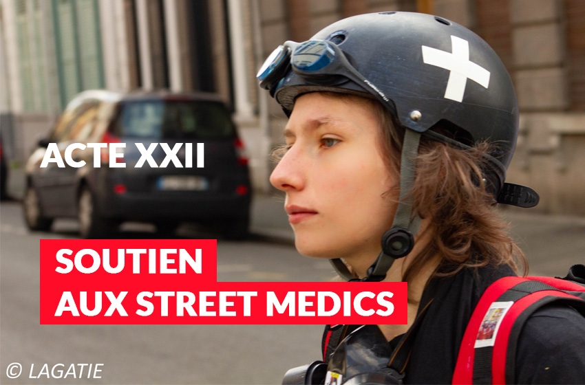 Soutien aux street medics qui nous protègent