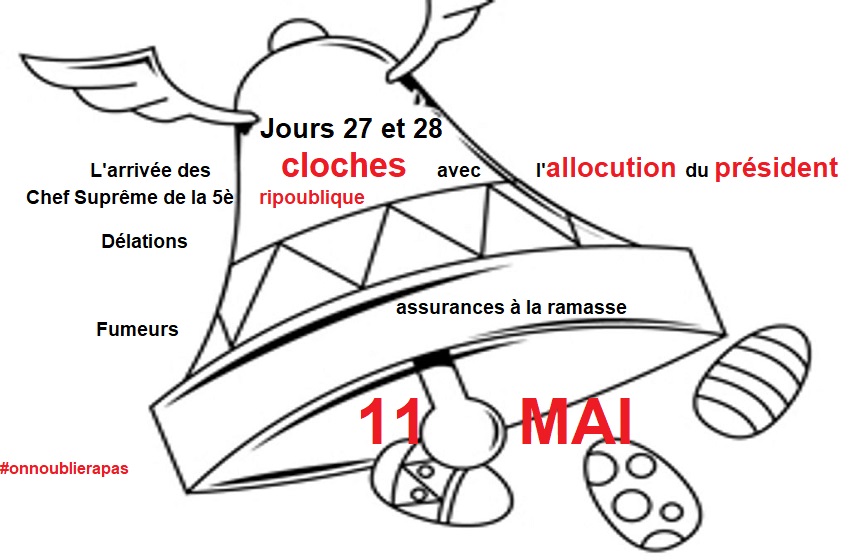 Jours 27 et 28 Week-end pascal - Délation - Allocution de notre Chef Suprême - les assurances à la ramasse - Fumeurs