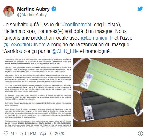 martine veut des masques gratos